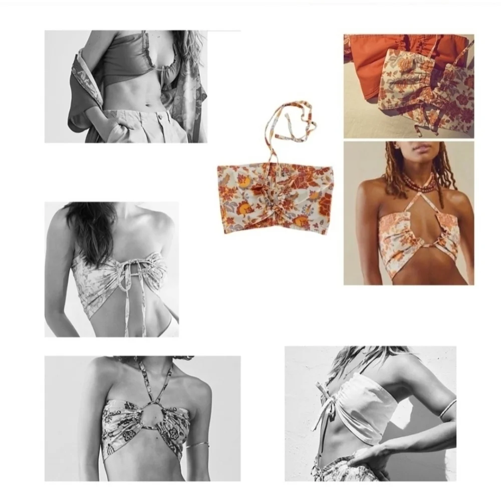 NIB Free People Summer of Love bandeau convertible